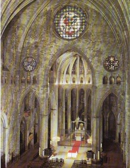 LAMINA V14721: Interior de la catedral de Girona