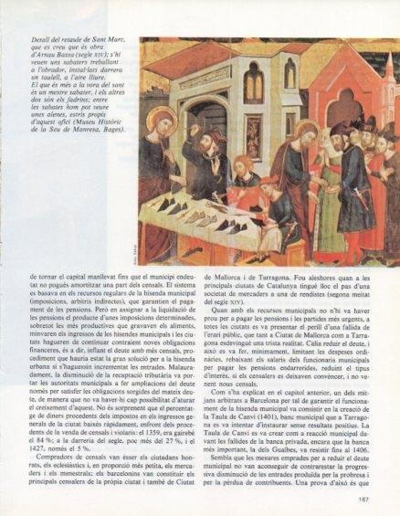 LAMINA V14672: Detall retaule de Sant Març per Arnau Bassa