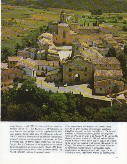 LAMINA V14664: Vista panoramica del monestir de Santes Creus, Tarragona
