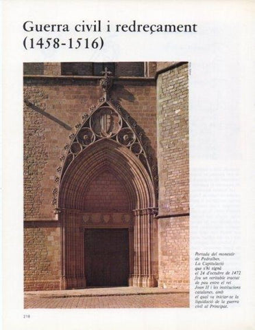 LAMINA V14687: Portada del monestir de Pedralbes
