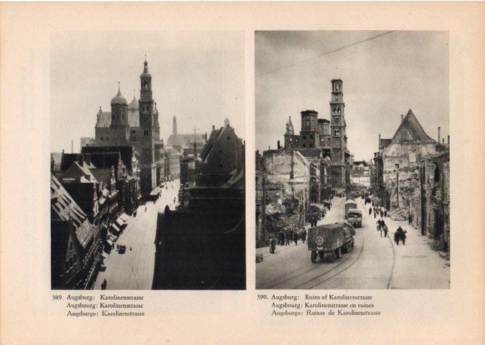 LAMINA V14887: Karolinenstrasse de Augsburgo