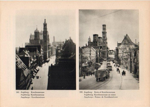 LAMINA V14887: Karolinenstrasse de Augsburgo
