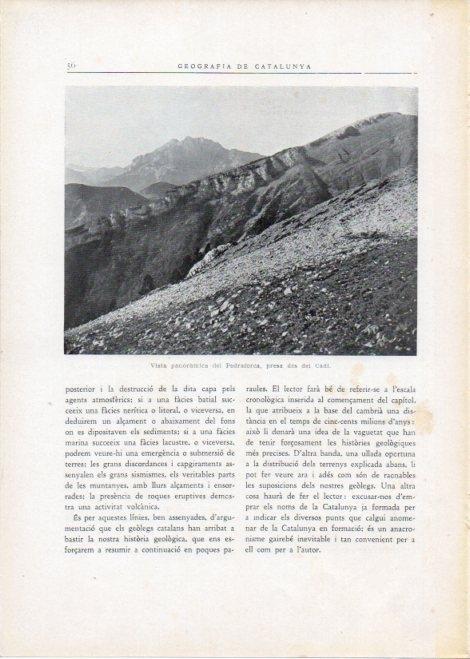 LAMINA V15090: Vista panoramica del Pedraforca des del Cadi