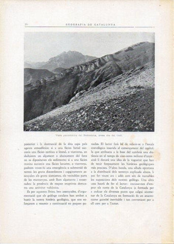 LAMINA V15090: Vista panoramica del Pedraforca des del Cadi