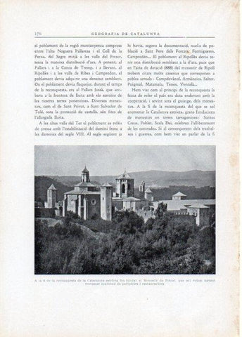 LAMINA V15113: Vista del Monestir de Poblet