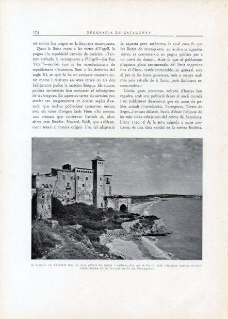 LAMINA V15112: Vista del Castell de Tamarit