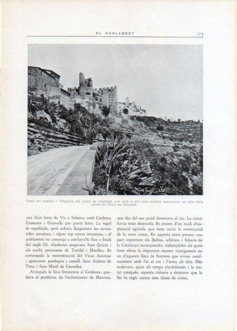LAMINA V15111: Vista del Castell i l'Esglesia de Castellet 