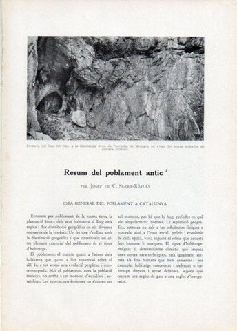LAMINA V15114: Entrada del Cau del Duc, Muntanya Gran de Torroella de Montgri