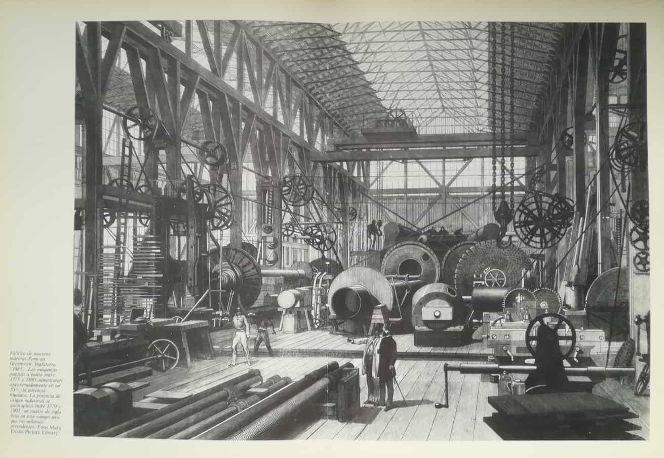 LAMINA V15053: Fabrica de motores marinos Penn en Greenwich 1865