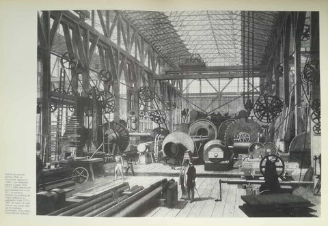 LAMINA V15053: Fabrica de motores marinos Penn en Greenwich 1865