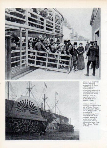 LAMINA V15052: Llegada de emigrantes rusos a America por R. Taylor