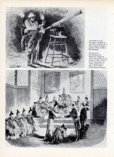 LAMINA V15047: Recepcion de Duchesne Bellecourt por el taikun en Edo 1860