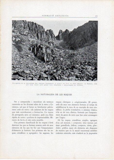 LAMINA V15077: Granit del Port de Sant Maurici al Baseiro