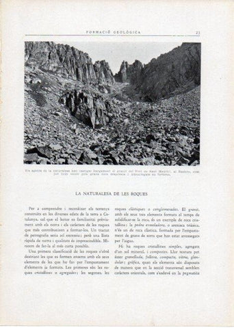 LAMINA V15077: Granit del Port de Sant Maurici al Baseiro