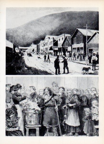 LAMINA V15068: Calle en Dawson city, Canada