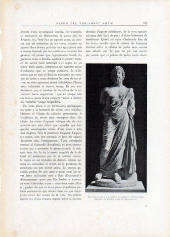 LAMINA V15117: Esculapi en marbre procedent d'Empuries