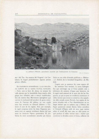 LAMINA V15169: Orones parcialment inundada per l'embassament de Camarasa