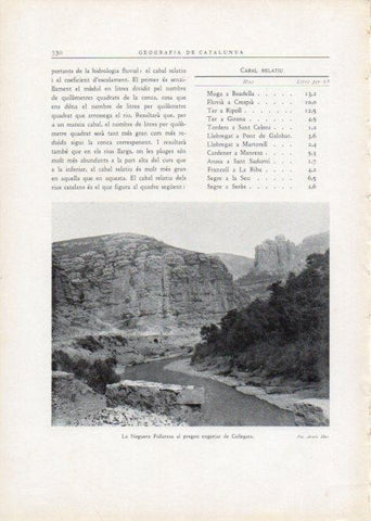 LAMINA V15179: La Noguera Pallaresa al pregon engorjat de Collejats