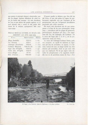 LAMINA V15178: El Segre a les Ferreres prop de Queixans