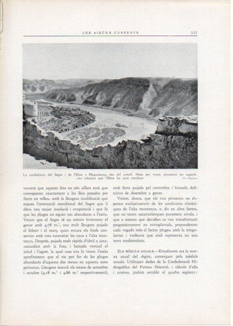 LAMINA V15177: La confluencia del Segre i de l'Ebre a Mequinença des del Castell