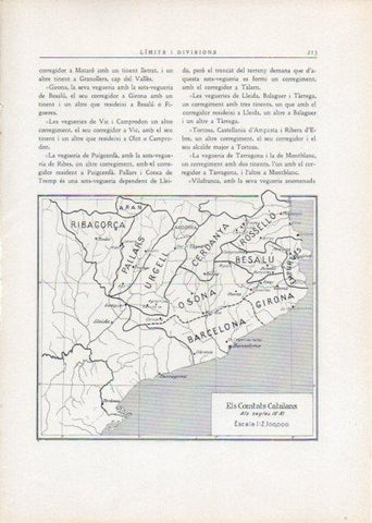 LAMINA V15129: Mapa dels Comtats Catalans als segles IX-XI