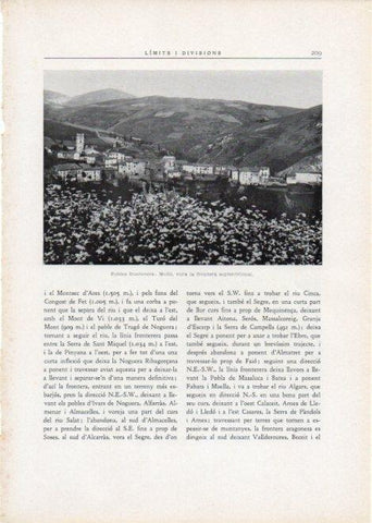 LAMINA V15127: Vista de Mollo, Girona