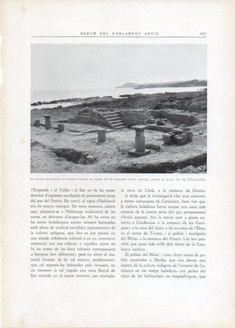 LAMINA V15118: Vista de les ruines d'Empuries