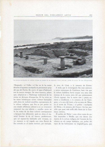 LAMINA V15118: Vista de les ruines d'Empuries