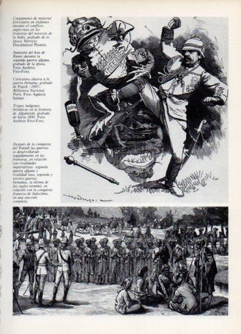 LAMINA V14943: Caricatura de la guerra birmana grabado de Punch