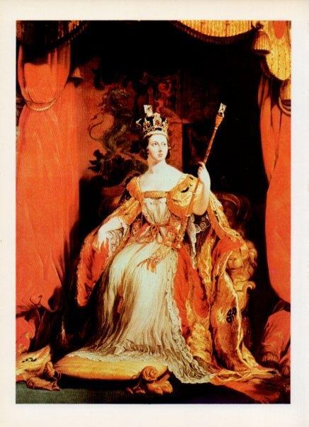 LAMINA V14945: Retrato de la reina Victoria, por G. Hayter