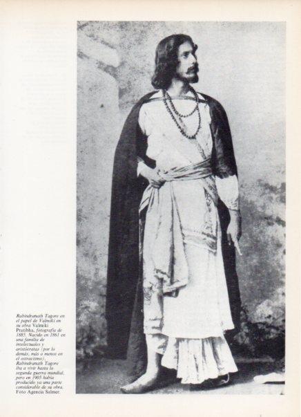 LAMINA V14960: Rabindranath Tagore en la obra Valmiki Pratibha 1885