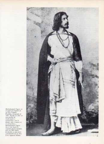 LAMINA V14960: Rabindranath Tagore en la obra Valmiki Pratibha 1885