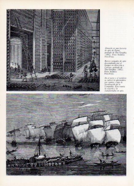LAMINA V14955: Almacen de opio de Patna grabado The Graphic 1882