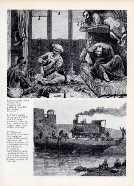 LAMINA V14952: Primera maquina para ferrocarril linea Peshawar, The Graphic