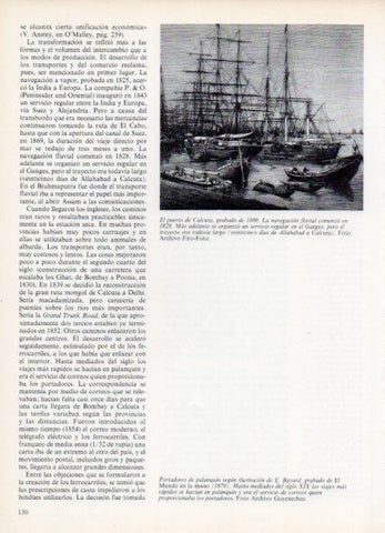 LAMINA V14950: Puerto de Calcuta grabado de 1880