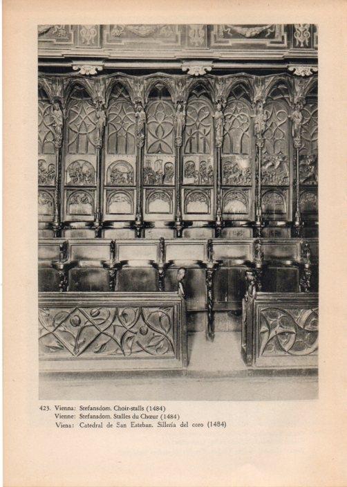 LAMINA V14902: Silleria de la Catedral de San Esteban en Viena