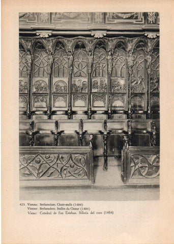 LAMINA V14902: Silleria de la Catedral de San Esteban en Viena