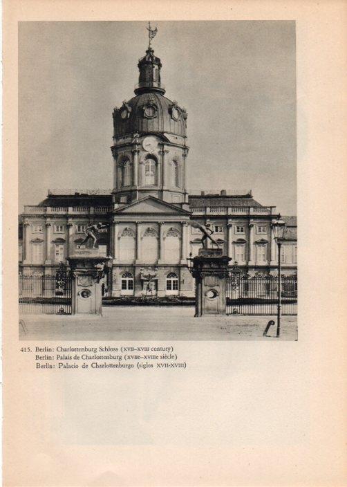 LAMINA V14899: Palacio de Charlottemburgo en Berlin