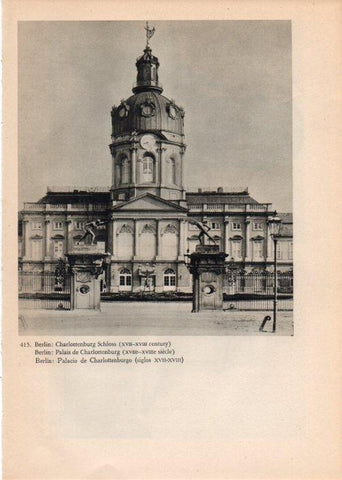 LAMINA V14899: Palacio de Charlottemburgo en Berlin