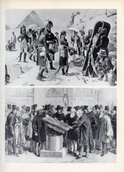 LAMINA V14915: Napoleon ante la momia de un faraon