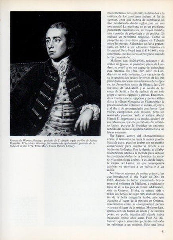 LAMINA V14914: Retrato de Warren Hastings por T. Knight