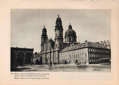 LAMINA V14886: Iglesia de los Teatinos en Munich