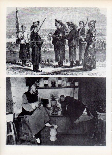 LAMINA V15010: Fumadores de opio en China 1900