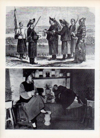 LAMINA V15010: Fumadores de opio en China 1900