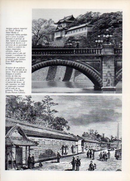 LAMINA V15035: Antiguo palacio imperial en Tokyo