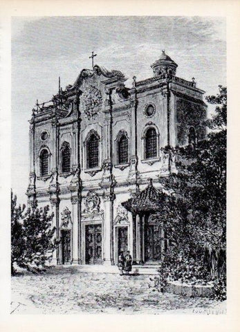 LAMINA V15025: Catedral catolica de Pekin