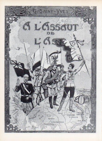 LAMINA V14972: Al asalto de Asia portada de G. Saint-Yves 1901