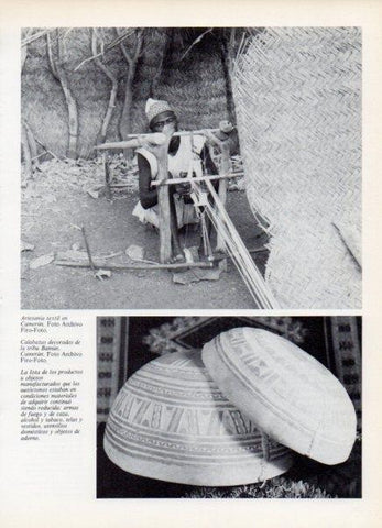 LAMINA V14999: Artesano textil en Camerun