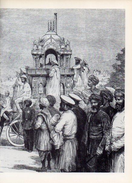LAMINA V14963: Idolo de los sarogis grabado de La Ilustracion Española 1877