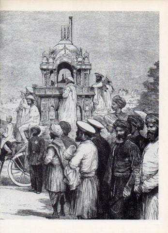 LAMINA V14963: Idolo de los sarogis grabado de La Ilustracion Española 1877